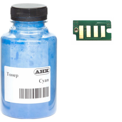 Тонер Xerox Ph6500 50г Cyan +chip2/4reg AHK (50000126)
