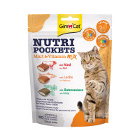 Ласощі для котів GimCat Nutri Pockets Мультивітамінний мікс 150 г (4002064419169)