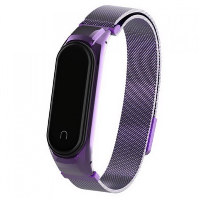 Ремінець до фітнес браслета Armorstandart Milanese Magnetic Band 4303 для Xiaomi Mi Band 4/3 Purple (ARM55922)