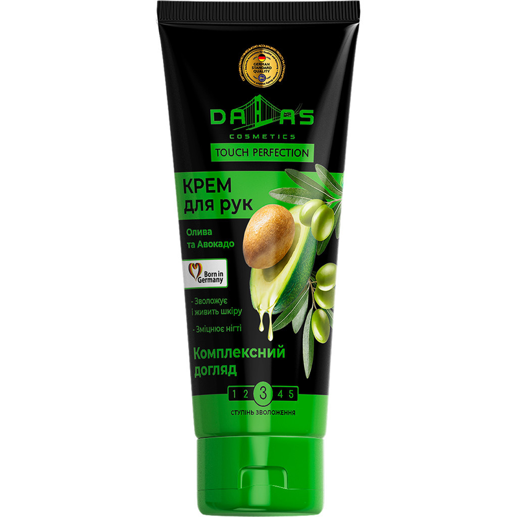 Крем для рук Dalas Cosmetics Олива та авокадо 75 мл (4260637729972)