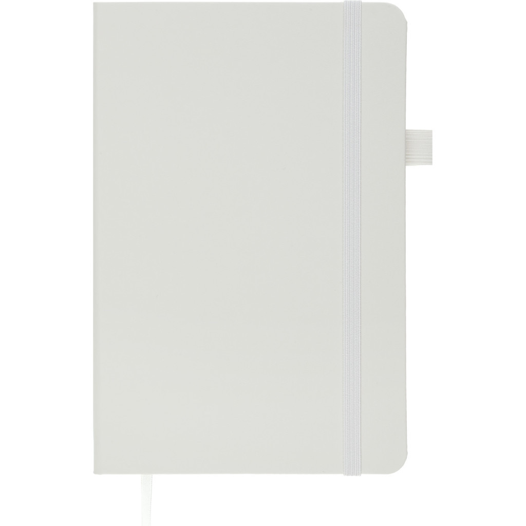 Книга записна Buromax Etalon 125x195 мм 96 листів без лінівки обкладинка зі штучної шкіри Біла (BM.291060-12)