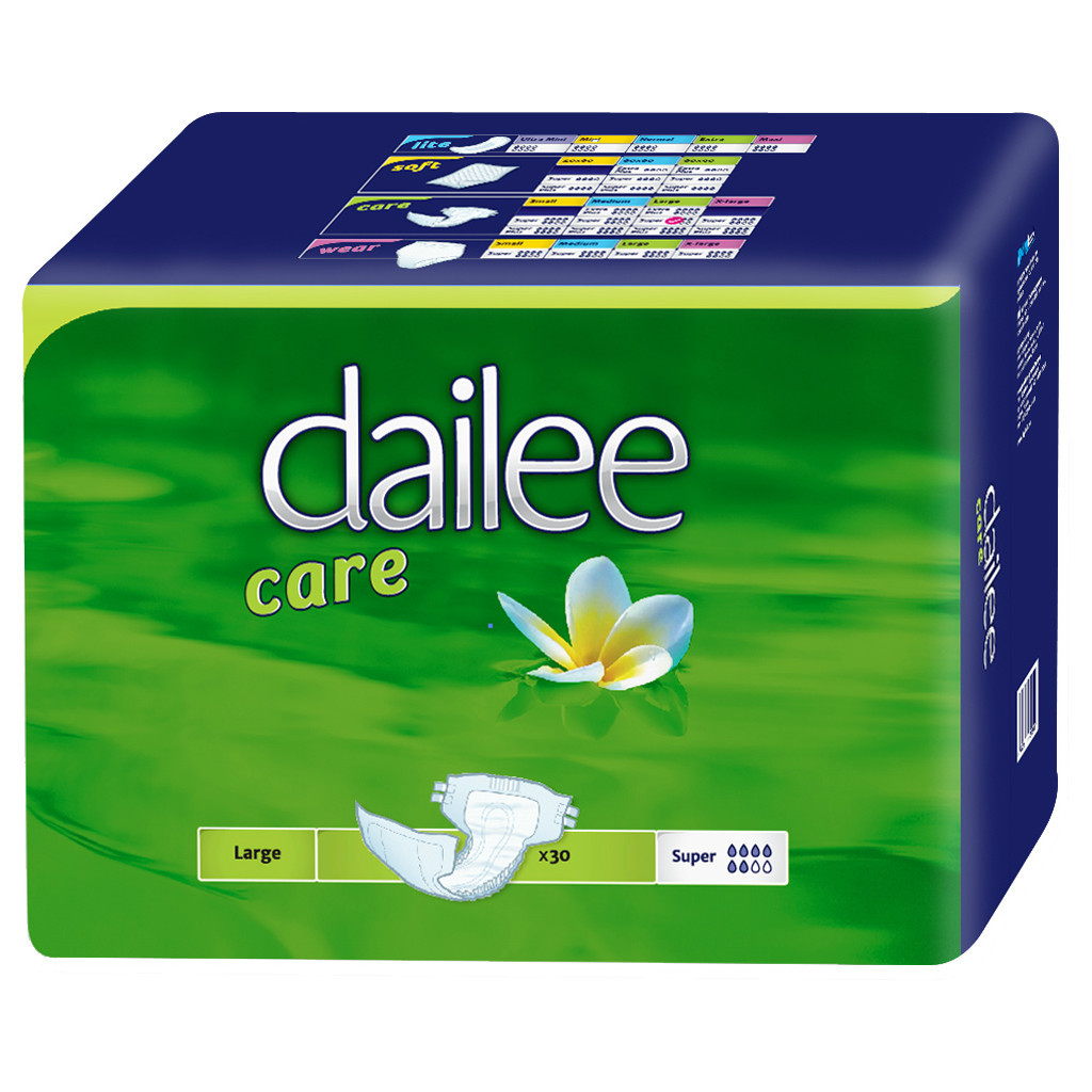 Підгузки для дорослих Dailee Care дихаючі Super Large 30 шт (8595611621840)