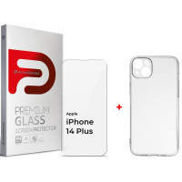 Чохол до мобільного телефона Armorstandart Apple iPhone 14 Plus (Clear glass + Air Series Case) (ARM66924)