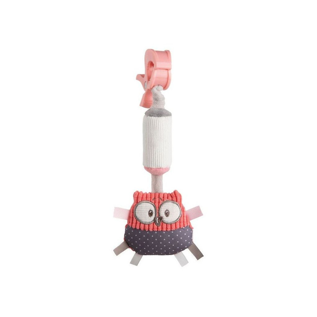 Брязкальце Canpol з дзвоником Pastel Friends коралова (68/066_cor)
