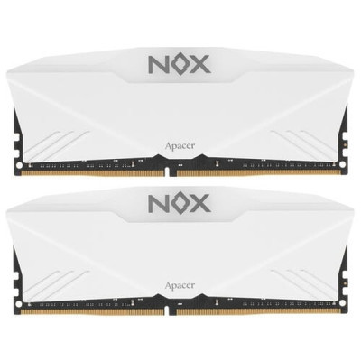 Модуль пам'яті для комп'ютера DDR4 16GB (2x8GB) 3200 MHz NOX RGB White Apacer (AH4U16G32C28YNWAA-2)