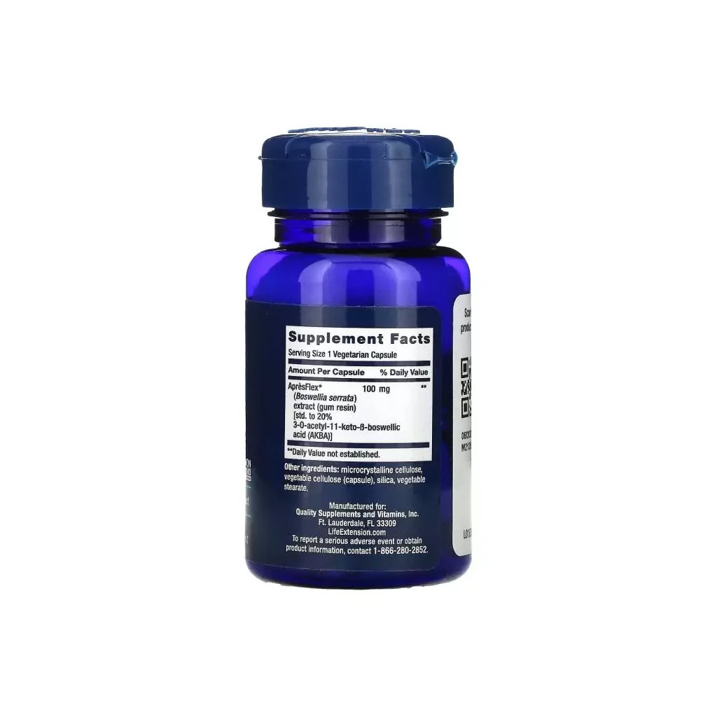 Трави Life Extension Інгібітор 5-LOX, Екстракт босвелії, 100 мг, 5-LOX Inhibitor with ApresFle (LEX-16396) Трави Life Extension Інгібітор 5-LOX, Екстракт босвелії, 100 мг, 5-LOX Inhibitor with ApresFle (LEX-16396)