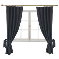 Штора Прованс комплект Black Milan 170х136 см 2 шт (4823093434585)