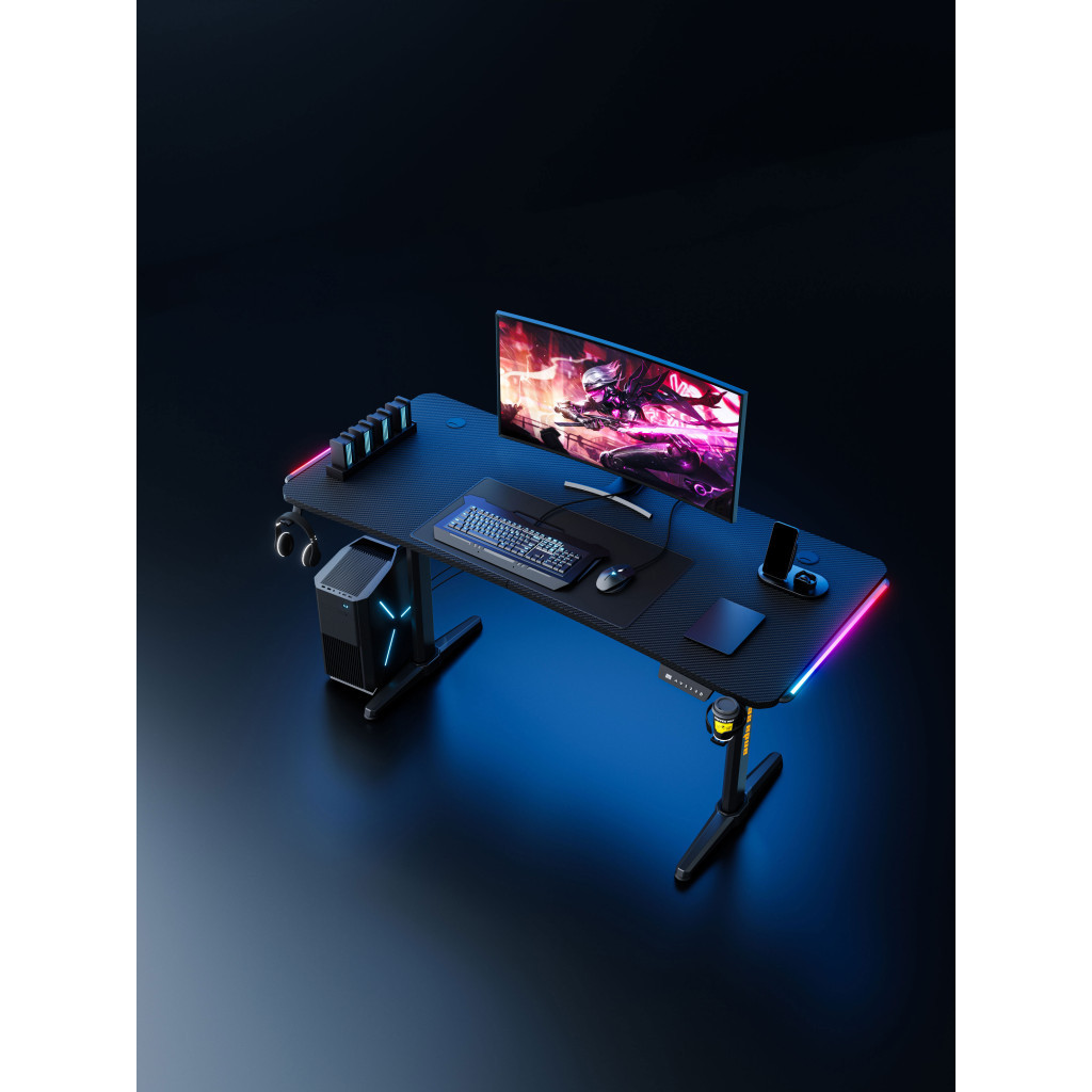 Комп'ютерний стіл Anda Seat Terminator RGB Black (AD-D-DD1-1600L-01-B)