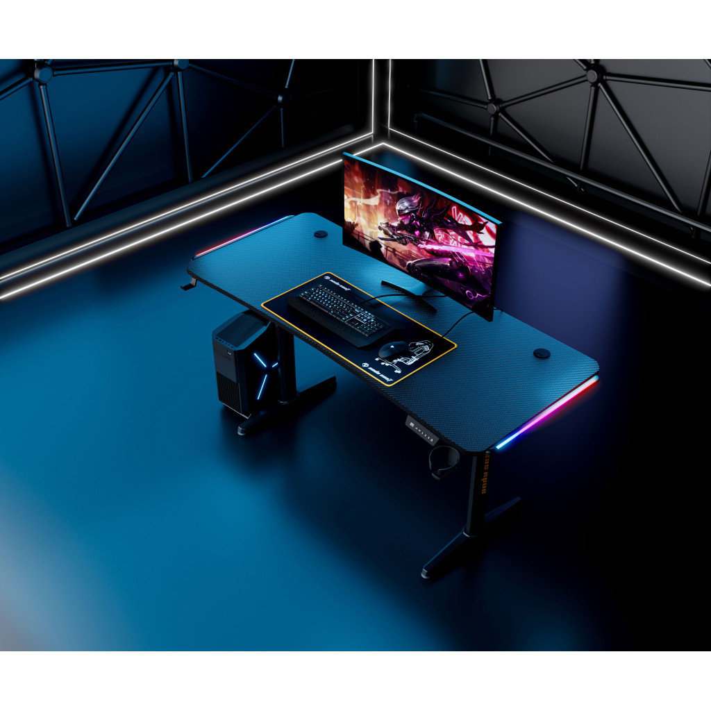 Комп'ютерний стіл Anda Seat Terminator RGB Black (AD-D-DD1-1600L-01-B)