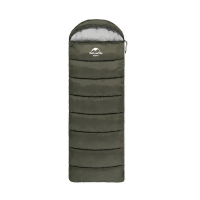 Спальний мішок Naturehike з капюшоном U250S NH20MSD07 (0°C) лівий, темно-зелений (6927595764305-L)