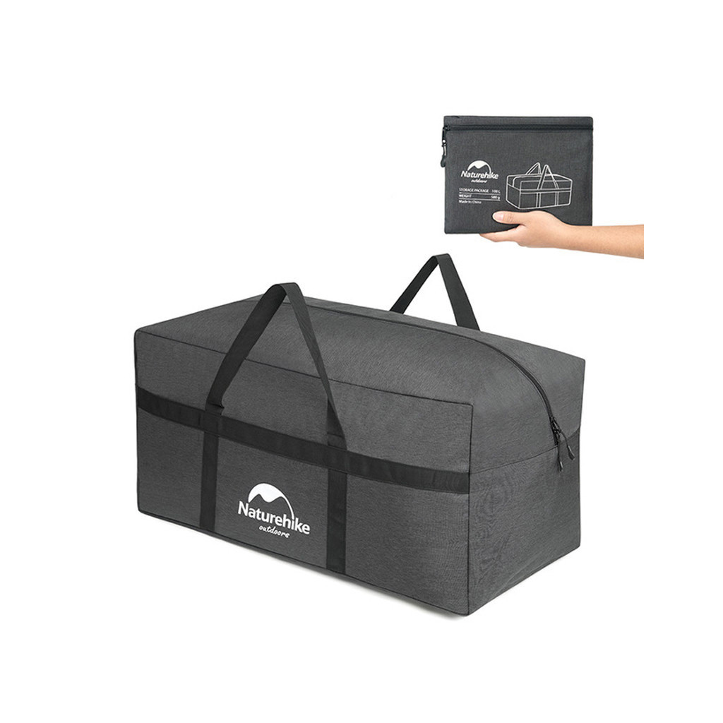 Дорожня сумка Naturehike NH17S021-L 100 л темно-сірий (6927595724903) Дорожня сумка Naturehike NH17S021-L 100 л темно-сірий (6927595724903)