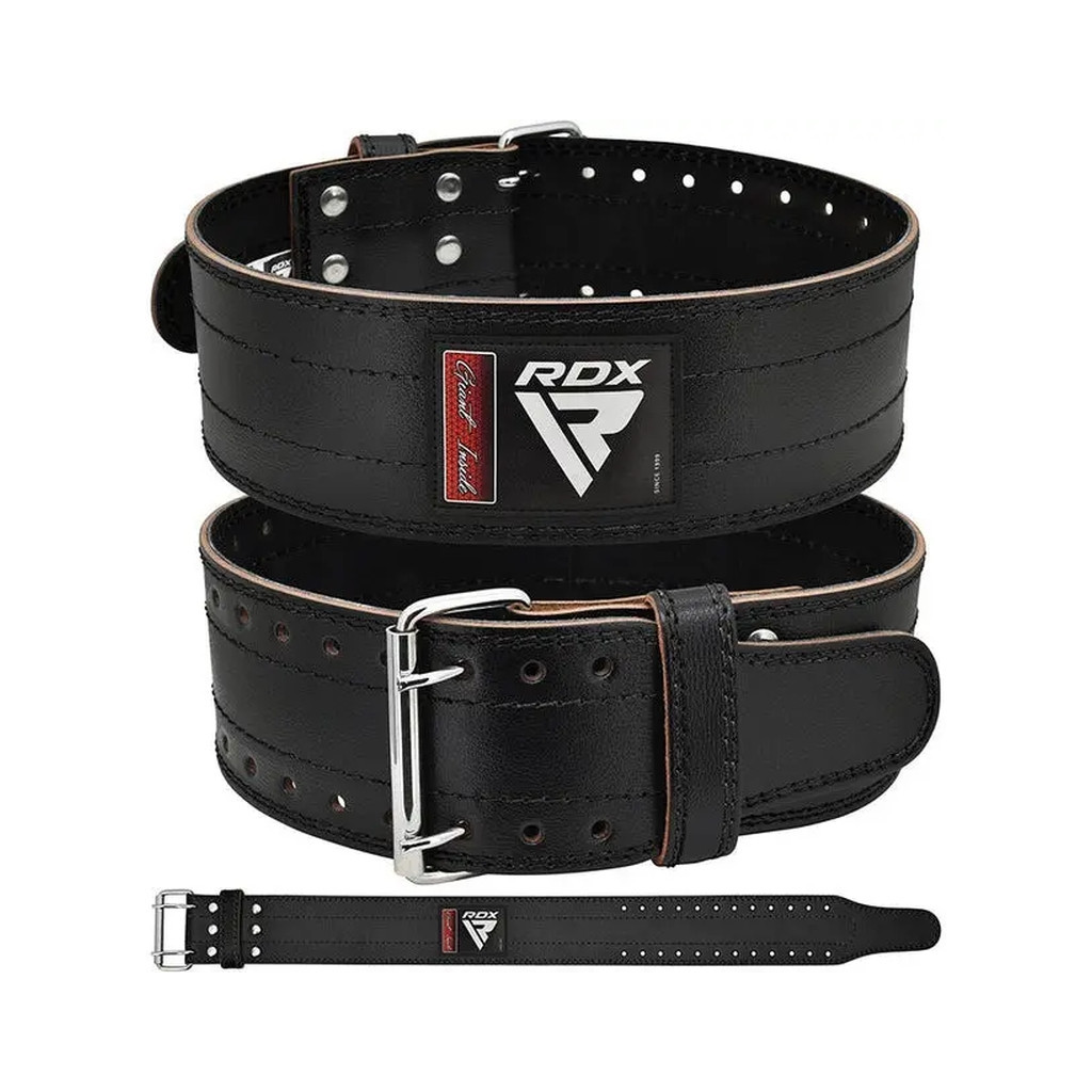 Атлетичний пояс RDX для пауерліфтингу RD1 шкіряний Black XL (WPB-RD1B-XL)