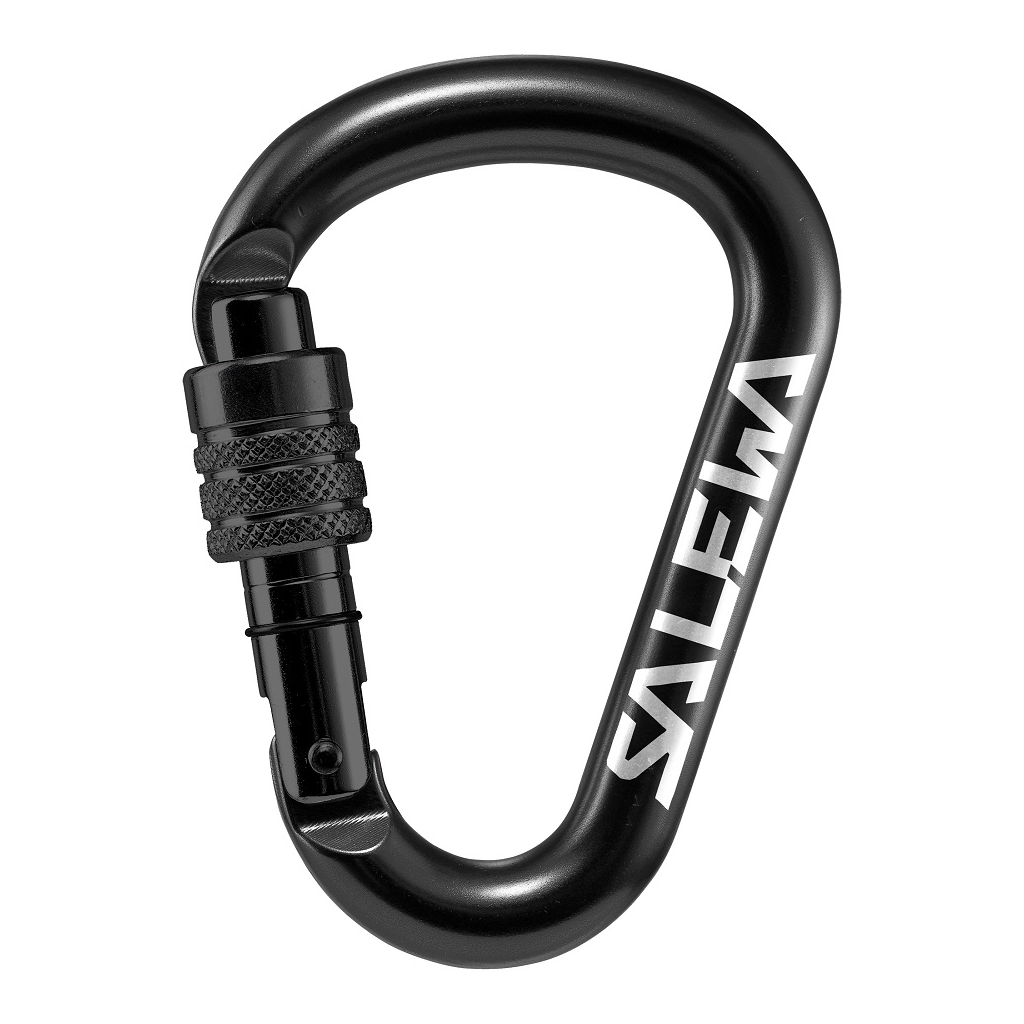 Карабін туристичний Salewa HMS Screw G2 1525 0900 Med чорний (013.003.1314)