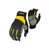 Stanley Safety Gloves Partially Open, Size L/9 with Additional Palm Pads (SY650L)