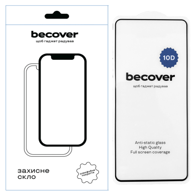 Скло захисне BeCover Motorola Moto G45 10D Black (712716)