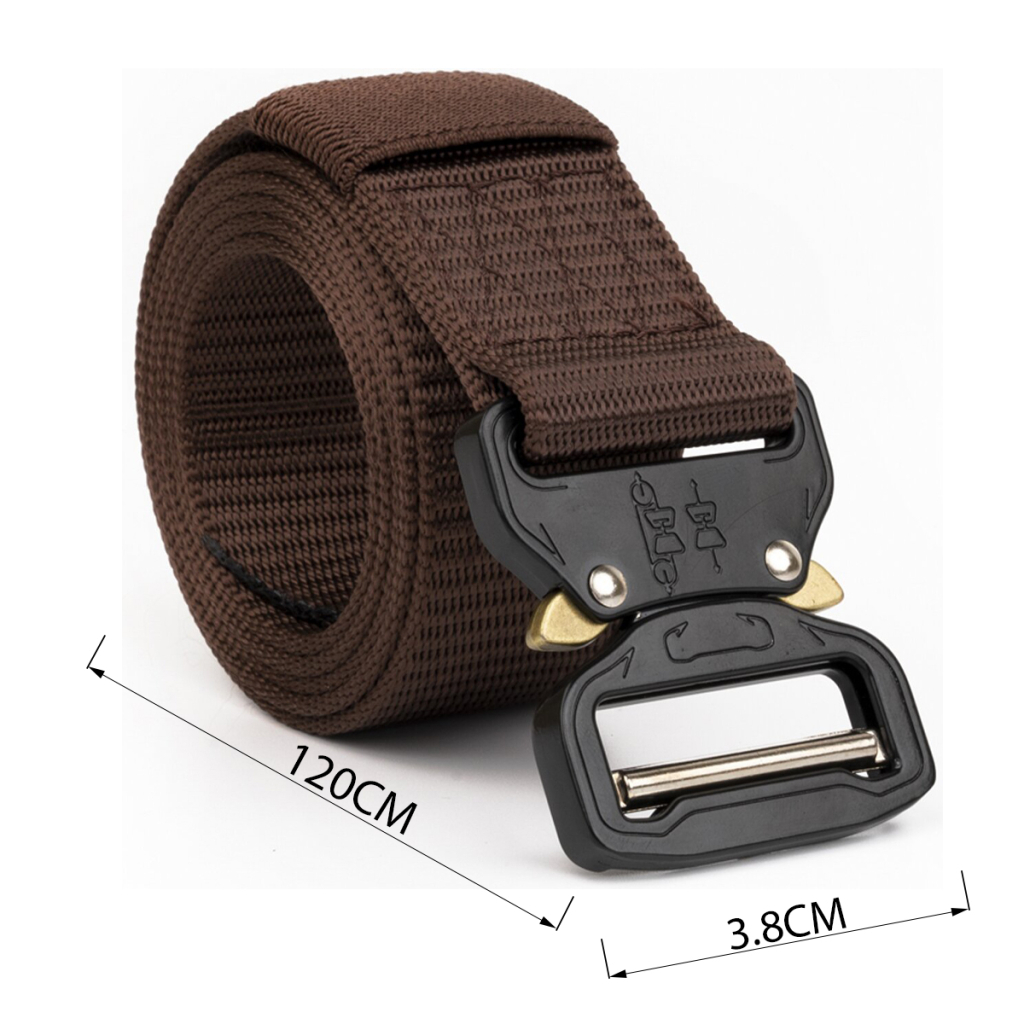 Ремінь Vintage Чоловічий текстильний Коричневий (20338)