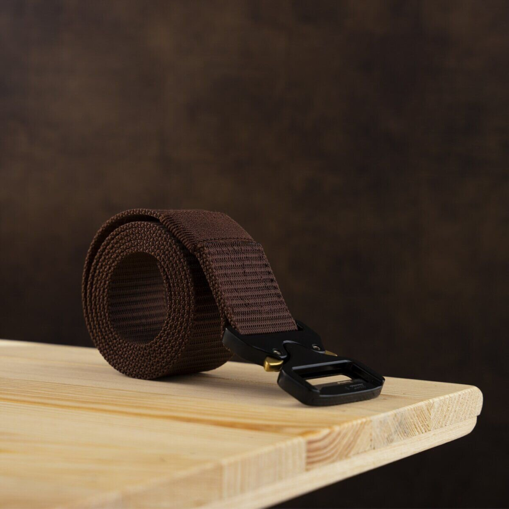 Ремінь Vintage Чоловічий текстильний Коричневий (20338)