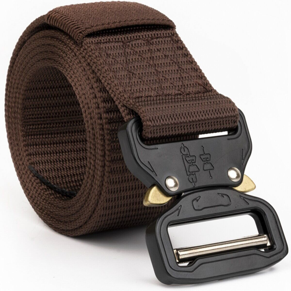 Ремінь Vintage Чоловічий текстильний Коричневий (20338)