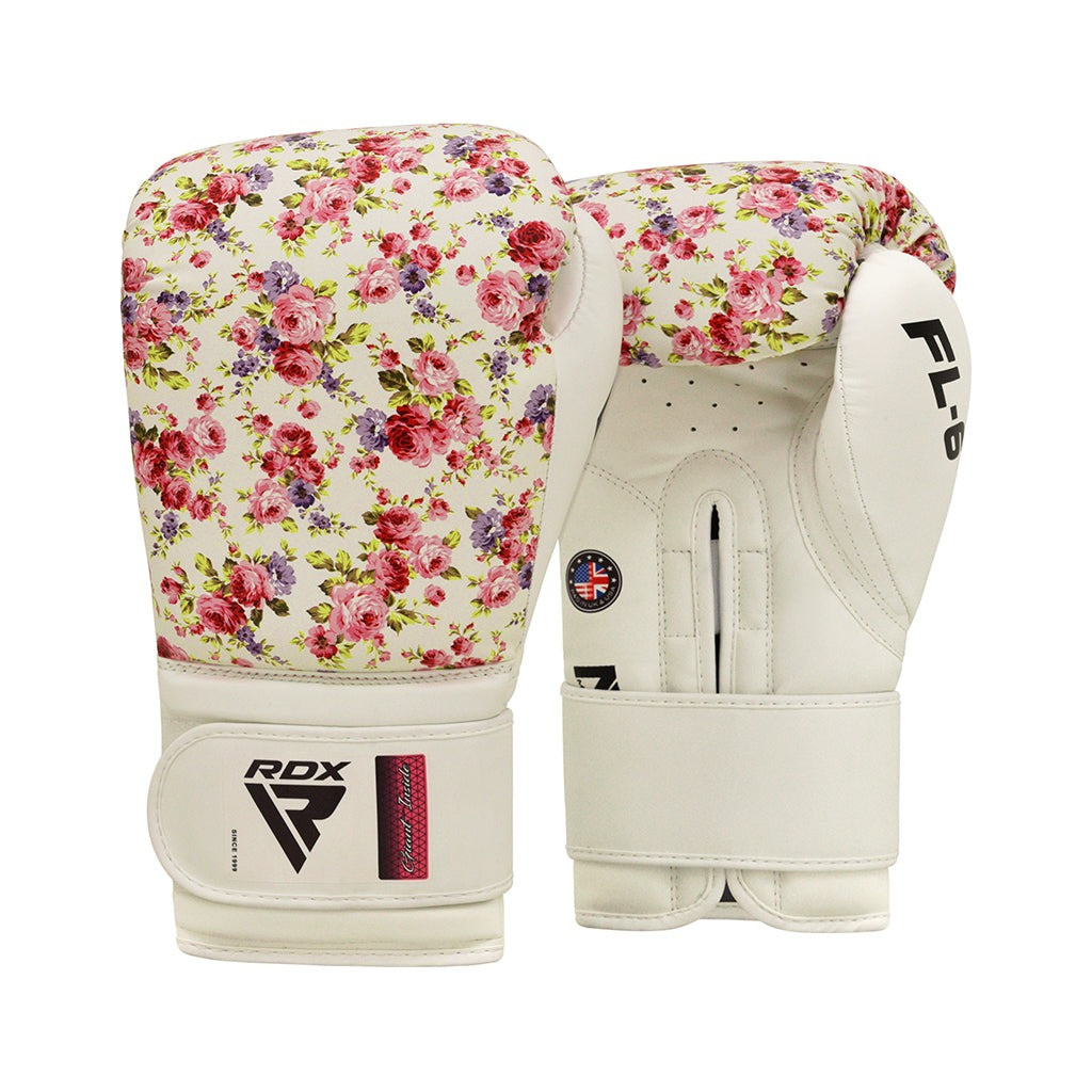 Боксерські рукавички RDX FL-6 White 8 унцій (BGR-FL6W-8oz)