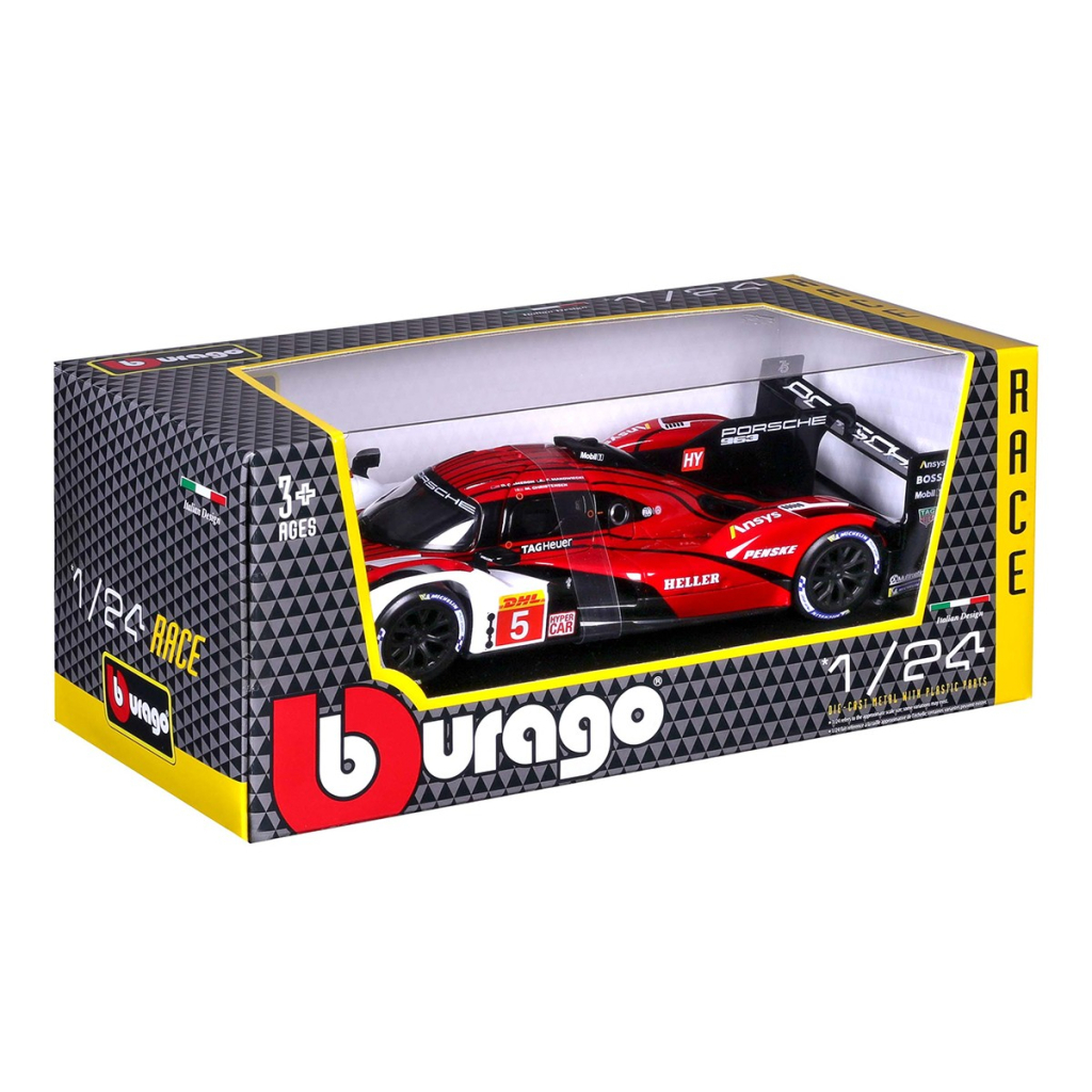 Машина Bburago Porsche 963 (124) (18-28022)