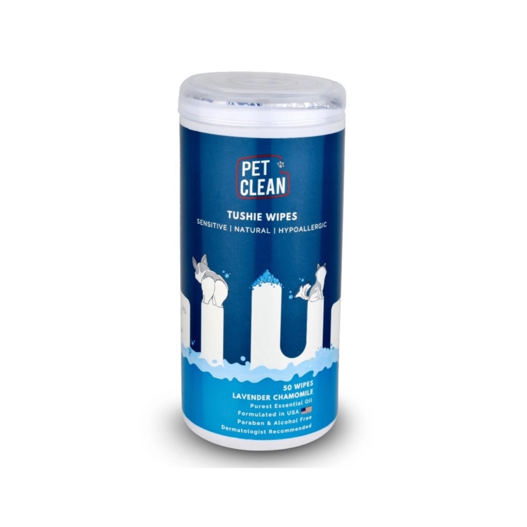 Вологі серветки для тварин Pet Clean PET TUSHIE WIPES гіпоалергенні з ароматом Алое Вера 50 шт (8939111099370)
