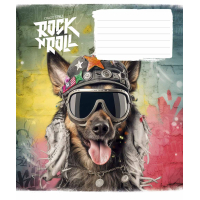 Notebook Schoolboy Rock star 12 sheets diagonal line (012-3277L)