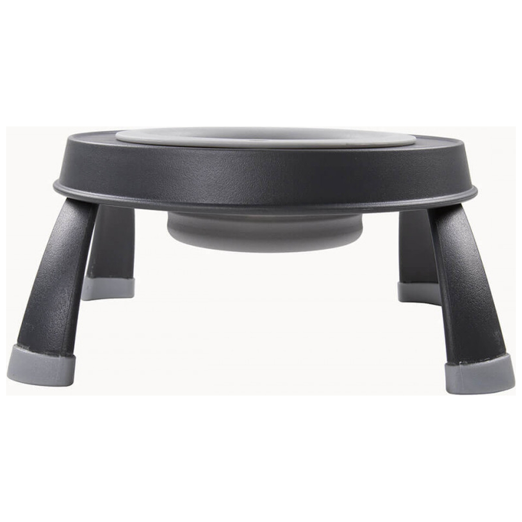 Посуд для собак Dexas Миска одинарна на складній підставці-мала 360 мл світло-сіра (0084297309091)