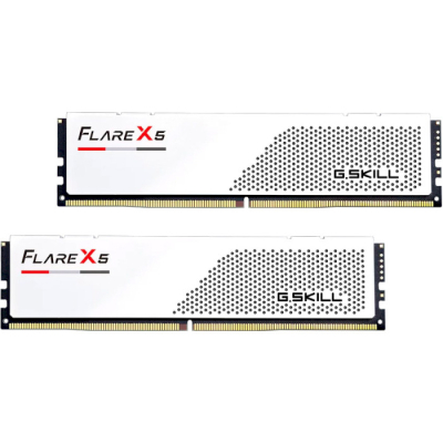 Модуль пам'яті для комп'ютера DDR5 64GB (2x32GB) 6000 MHz Flare X5 Matte White G.Skill (F5-6000J2836G32GX2-FX5W)