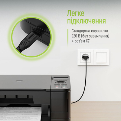 Кабель живлення C7 2m black ColorWay (CW-CBP085-BK)