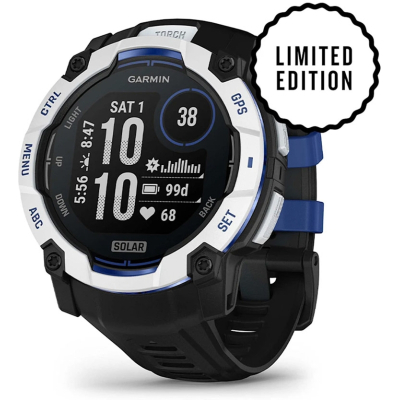 Смарт-годинник Garmin Instinct 3, 50mm, Solar, Whitestone with Black Band, GPS смарт-годинник (010-02935-03)