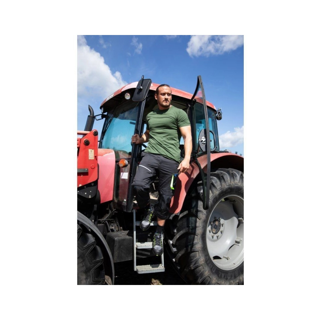 Футболка робоча Hoegert VILS HT5K426-XL 100% бавовна темно-зелена, XL (54) (HT5K426-XL)