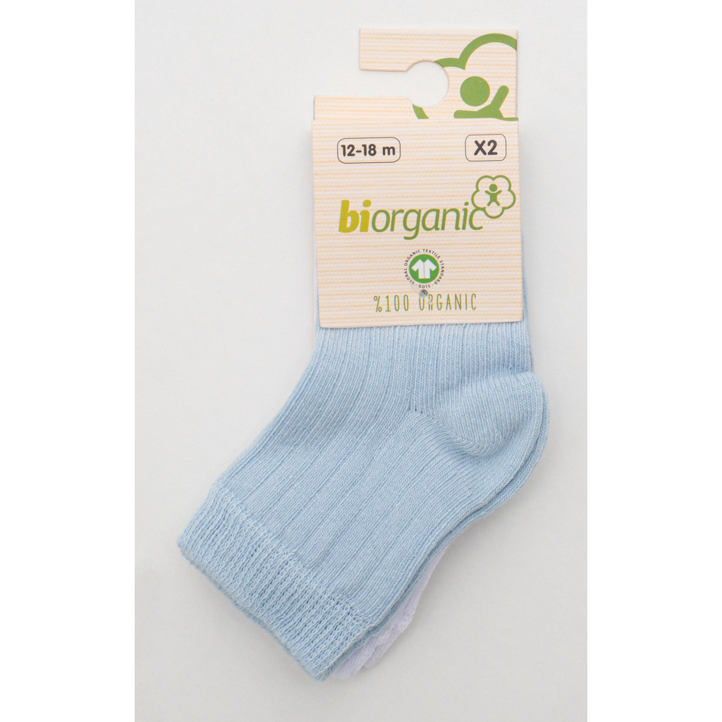 Шкарпетки дитячі Bibaby однотонні (68345-12-18-bluewhite)