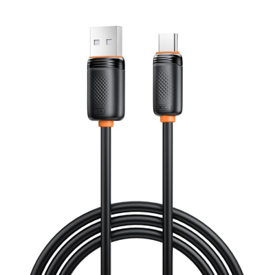 Дата кабель USB 2.0 AM to USB-C 1.0m 3A black XO (XO-CB-300UC-BK)