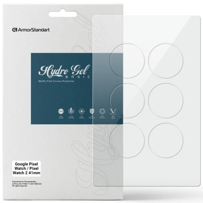 Плівка захисна Armorstandart Matte hydrogel Google Pixel Watch / Pixel Watch 2 41mm 6 pcs (ARM92040)