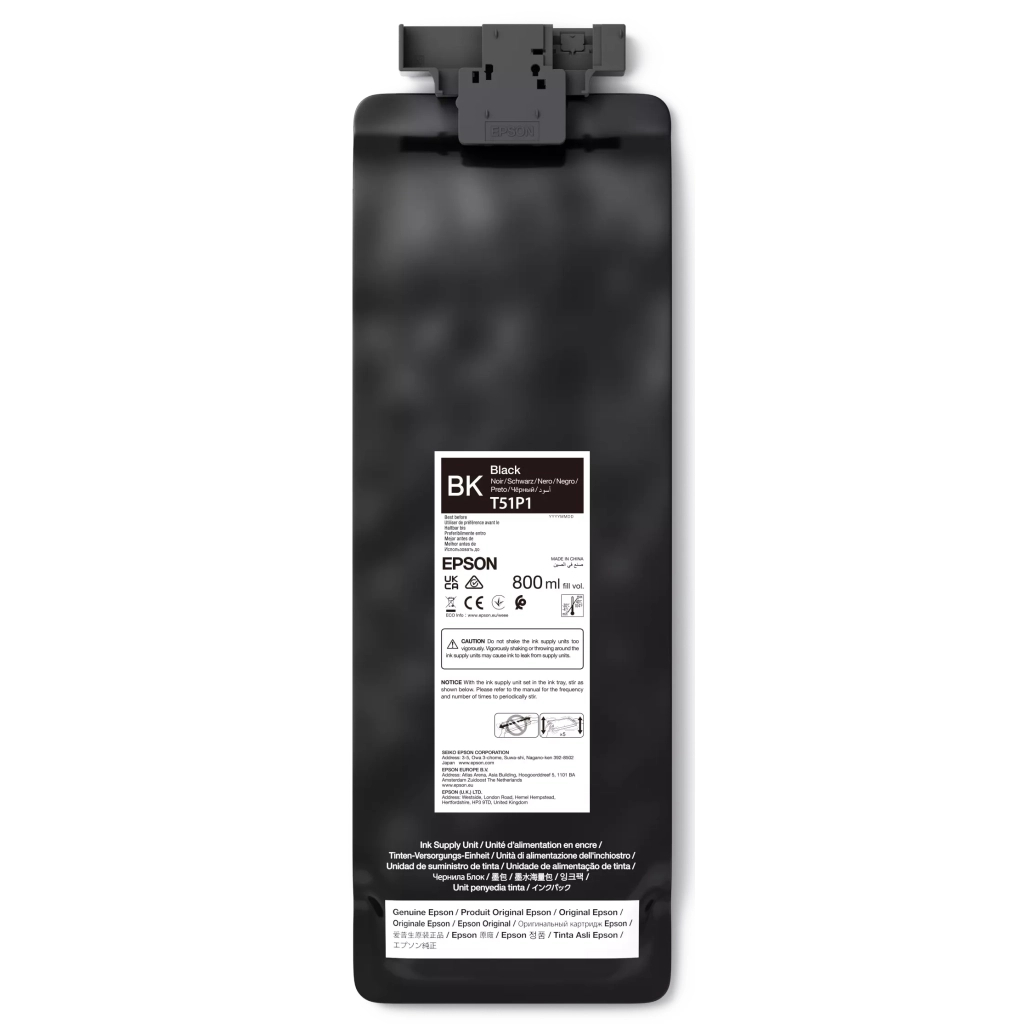 Контейнер з чорнилом Epson T51P UltraChrome GS3 Black, 800ML (C13T51P100)