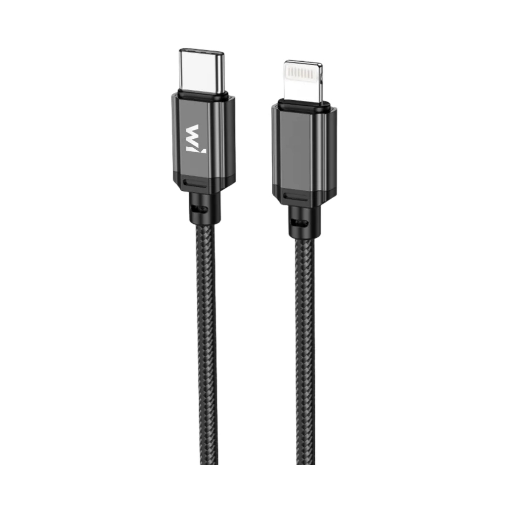 Дата кабель USB-C to Lightning 1.0m PD nylon black Wibrand (WI.DC/CO1B-CL) Дата кабель USB-C to Lightning 1.0m PD nylon black Wibrand (WI.DC/CO1B-CL)