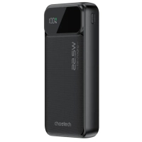 Батарея універсальна Choetech 20000mAh, 22.5W, PD, QC/3.0, Black (B729-CCBK)