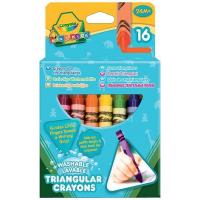 Crayola colored pencils 16 three-sided wax crayons (52-016T)