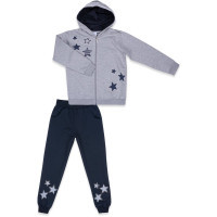 Спортивний костюм дитячий Breeze із зірками (9712-152G-gray)