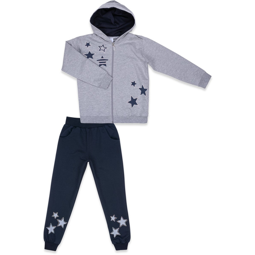 Спортивний костюм дитячий Breeze із зірками (9712-152G-gray)