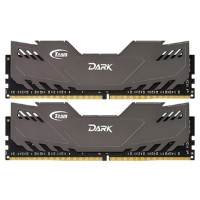Модуль пам'яті для комп'ютера DDR4 16GB (2x8GB) 2400 MHz Dark Gray Team (TDGED416G2400HC14DC01)