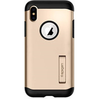 Чохол до мобільного телефона Spigen iPhone XS Slim Armor Champagne Gold (063CS25134)