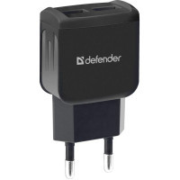 Зарядний пристрій Defender UPС-23 2xUSB,5V/2.1А кабель Type-C (83583)