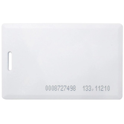 Безконтактна картка EM-Marine 1.8мм white, чип TK4100 с номером (1.8мм white, чіп TK4100 з номером)