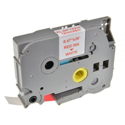 Label printer tape UKRMARK RL-B-T232P-RE/WT, TZE232 analog. 12 mm x 8 m (CBTZ232)