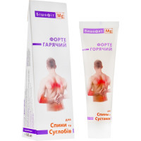 Body cream Bishofit Mg++ Forte hot for back and joints 100 ml (4820170680088)