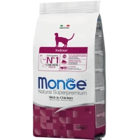 Dry food for cats Monge Cat Indoor with the taste of chicken and rice 1.5 kg (8009470005111)