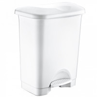 Garbage container Irak Plastik Stella with pedal white 45 l (4569)