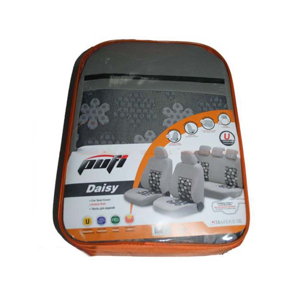 Чохли на сидіння PUFI DAISY сірий (330262)
