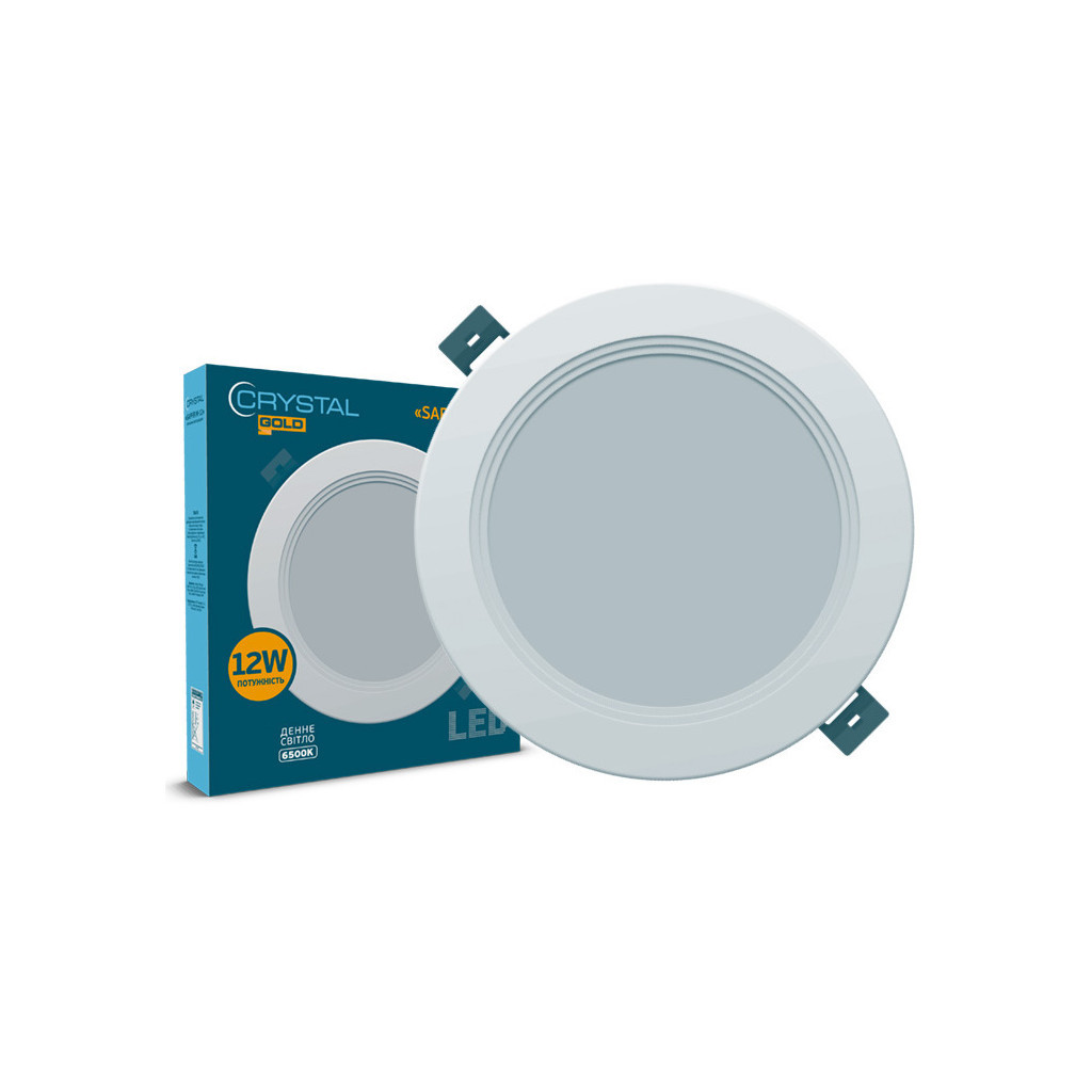 Світильник CRYSTAL GOLD SAPFIR M- 12W 6500K (DNL-027) Світильник CRYSTAL GOLD SAPFIR M- 12W 6500K (DNL-027)